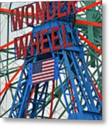 Coney Island's Wonder Wheel Metal Print