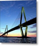Cooper River Bridge Charleston Sc Metal Print