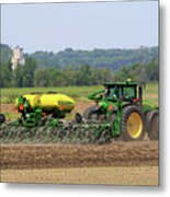 Corn Planting Fremont County Iowa Metal Print