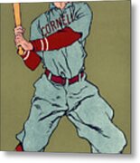 Cornell Baseball Metal Print