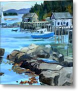 Costal Maine Metal Print