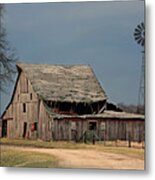 Country Roof Collapse Metal Print