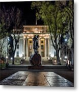 Courthouse At Night Prescott Arizona Metal Print