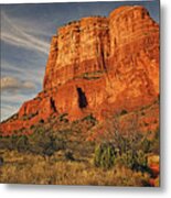 Courthouse Butte Txt Metal Print