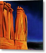 Courthouse Towers Twilight Metal Print