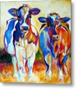Cow Therapy Makes You Smile Metal Print