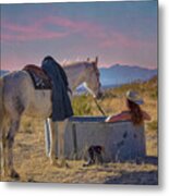 Cowgirl Spa 7op Metal Print