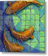 Coy Koi Metal Print