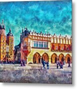 Cracow Main Square Metal Print