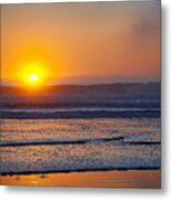 Crashing Calm Metal Print