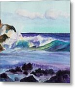 Crashing Waves Metal Print