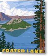 Crater Lake Metal Print