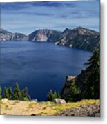 Crater Lake View Metal Print