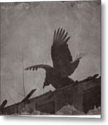 Creepy Buzzard Metal Print