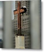 Cross At Ground Zero Metal Print