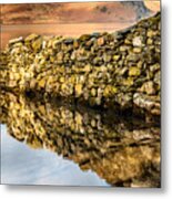 Crummock Reflection Metal Print