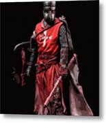 Crusader Warrior Metal Print