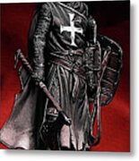 Crusader Warrior - Medieval Warfare Metal Print