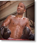Cuban Boxer Ready For Sparring Metal Print