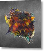 Cube - Fractal Art Metal Print