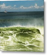 Curl Of A Wave Metal Print