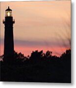 Currituck Beach Lighthouse At Sunset Metal Print