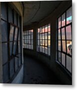 Curved Hallway Ii Metal Print