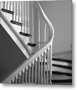 Curving Staircase Metal Print