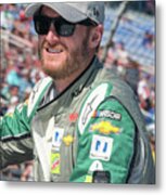 Dale Jr Ready For His Last Nascar Race At Texas Motor Speedway Metal Print