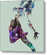 Dancer Watercolor Metal Print