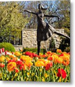 Dancing In Tulips Metal Print