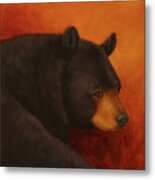 Darkly Dreaming Bear Metal Print