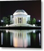 Darkness Over The Jefferson Memorial Metal Print