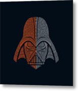 Darth Vader - Star Wars Art - Blue Red Metal Print
