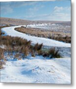 Dartmoor In The Snow V Metal Print