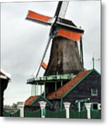 De Kat Windmill In Zaanse Schans Metal Print