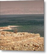 Dead Sea Coastline 1 Metal Print
