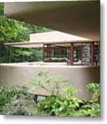 Deck Patio Falling Water Metal Print