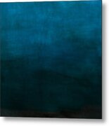 Deep Blue Mood- Abstract Art By Linda Woods Metal Print
