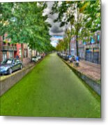 Delft Canals Metal Print