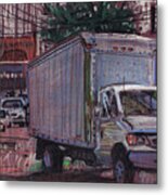 Delivery Truck 2 Metal Print