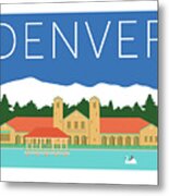 Denver City Park/blue Metal Print