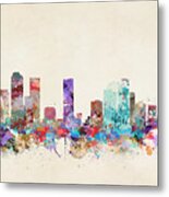 Denver Skyline Metal Print