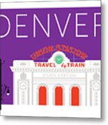 Denver Union Station/purple Metal Print