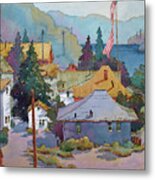 Depot By The River Metal Print