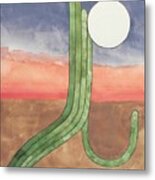 Desert Moon Metal Print