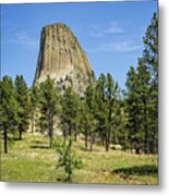 Devils Tower National Monument Wyoming  -  Devtow019 Metal Print