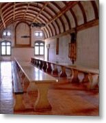 Dining Hall In Monastery Metal Print