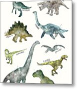 Dinosaurs Metal Print