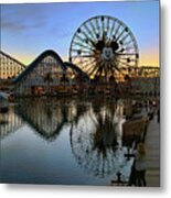 Disney California Adventure Panorama Metal Print